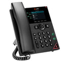 HP Poly VVX 250 4-Line IP Phone and PoE-enabled with Power Supply