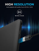 Sabrent CB-UA35 audio cable 3.5mm USB Type-A Black