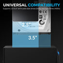 Sabrent DS-UC1B storage drive docking station USB 3.2 Gen 2 (3.1 Gen 1) Type-C Black