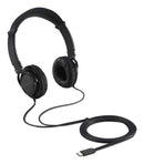 Kensington K97456WW headphones/headset Wired Head-band Calls/Music USB Type-C Black