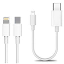 4XEM 4XUSBC8PIN30CMW10PK lightning cable 11.8" (0.3 m) White