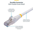 StarTech.com NLWH-10F-CAT8-PATCH networking cable White 118.1" (3 m) S/FTP (S-STP)