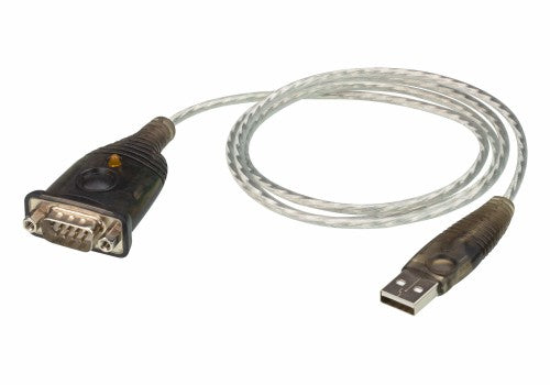 ATEN UC232A1-AT serial cable Black, Metallic 39.4" (1 m) USB Type-A DB-9