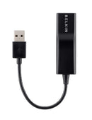 Belkin F4U047BT cable gender changer RJ-45 USB 2.0 Type-A Black