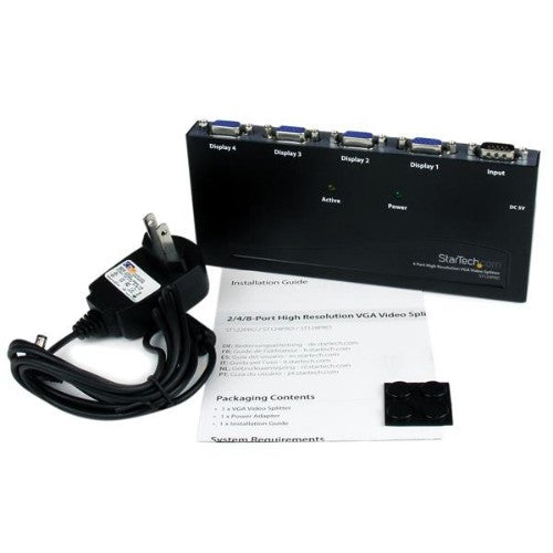 StarTech.com ST124PRO video splitter VGA 4x VGA
