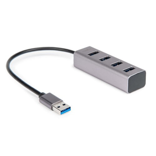 Rocstor Y10A270-A1 interface hub USB 3.2 Gen 1 (3.1 Gen 1) Type-A Aluminum, Gray
