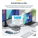 StarTech.com 215N-TB5USB4DOCK laptop dock/port replicator Wired Thunderbolt 5 Gray
