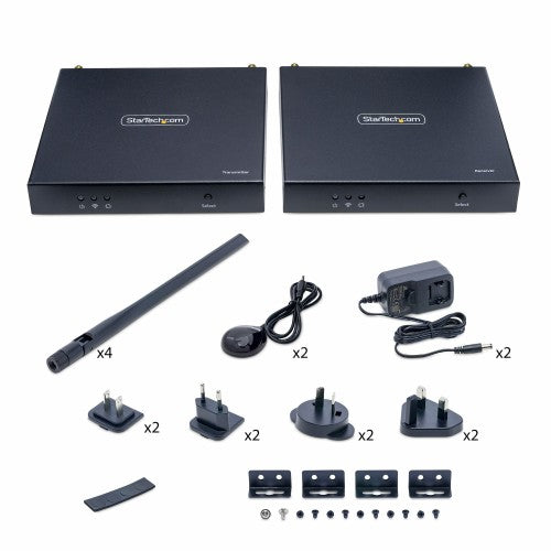 StarTech.com ST121WHDS2 AV extender AV transmitter & transceiver Black