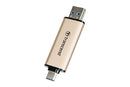 Transcend JetFlash 930C USB flash drive 128 GB USB Type-A / USB Type-C 3.2 Gen 1 (3.1 Gen 1) Gold