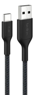 Belkin CAB022FQ2MBK USB cable USB 2.0 78.7" (2 m) USB A USB C Black