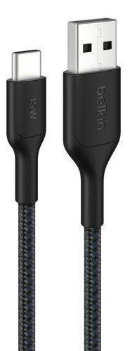 Belkin CAB022FQ2MBK USB cable USB 2.0 78.7" (2 m) USB A USB C Black