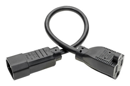 Eaton P002-001-13A power cable Black 12.2" (0.31 m) IEC C14 NEMA 5-15R