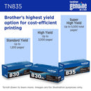 Brother TN-835 toner cartridge 1 pc(s) Original Black