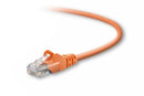 Belkin Cat5e, 7ft, 1 x RJ-45, 1 x RJ-45, Orange networking cable 82.7" (2.1 m)