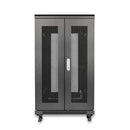 Rocstor Y10E040-B1 rack cabinet 22U Freestanding rack Black
