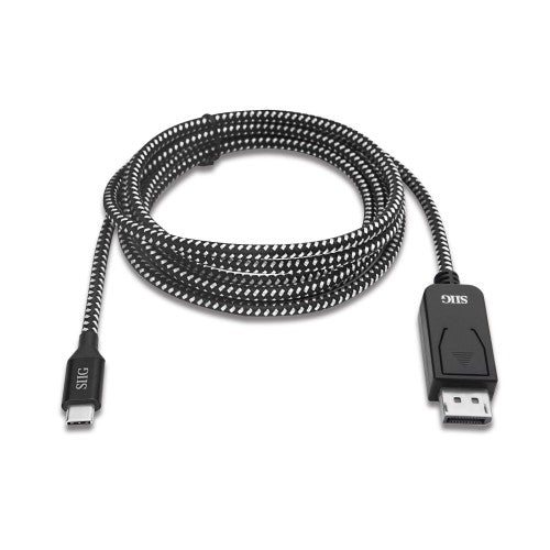Siig USB TYPE-C TO DISPLAYPORT 2M CABLE 78.7" (2 m) Black