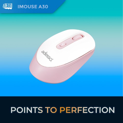Adesso iMouse A30P mouse Universal Ambidextrous RF Wireless Optical 1200 DPI