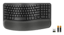 Logitech Wave Keys for Business keyboard Office RF Wireless + Bluetooth QWERTY English Graphite