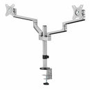 Rocstor Y10N019-S1 monitor mount / stand 32" Black, Silver Desk