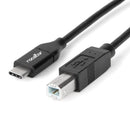Rocstor Y10C278-B1 USB cable USB 2.0 70.9" (1.8 m) USB C USB B Black