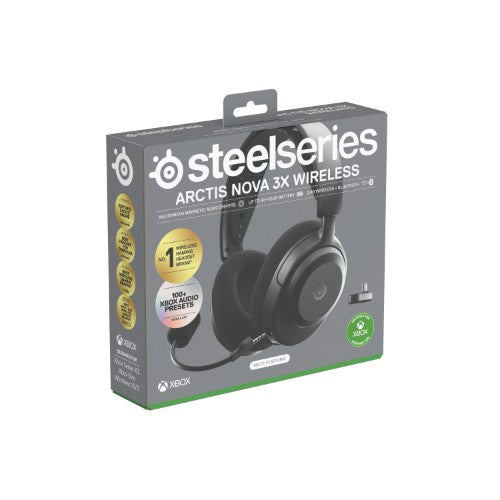 Steelseries Arctis Nova 3X Headset Wireless Head-band Music/Everyday Bluetooth Black