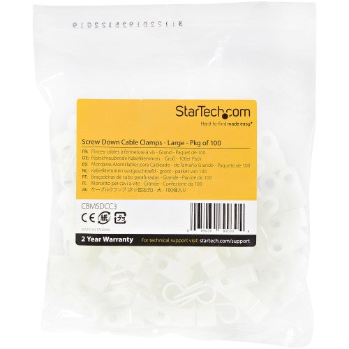 StarTech.com CBMSDCC3 cable clamp White 100 pc(s)