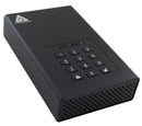 Apricorn Aegis Padlock DT external hard drive 8 TB USB Type-B 3.2 Gen 1 (3.1 Gen 1) Black