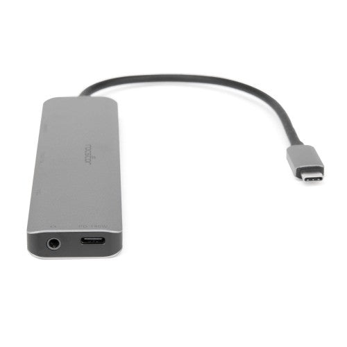 Rocstor Y10A338-S1 interface hub USB Type-C 10000 Mbit/s Black, Silver