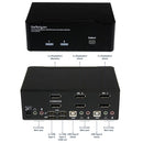 StarTech.com SV231DPDDUA KVM switch Black