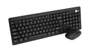 Siig JK-WR0T12-S1 keyboard Mouse included Home RF Wireless QWERTY Black