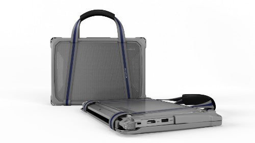 MAXCases EXTREME SHELL-F3 SLIDE CASE FOR LENOVO 100E G4 CHROMEBOOK 11 (VER 83G8 & 83G9 ON 11" Cover Gray, Transparent