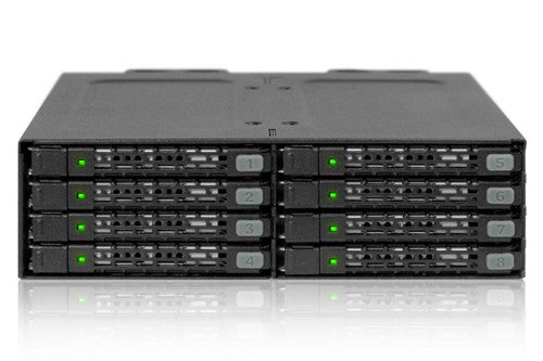 Icy Dock MB998SP-B disk array 0 TB Black