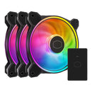 Cooler Master MasterFan MF120 Halo² 3in1 Computer case Fan 4.72" (12 cm) Black 3 pc(s)