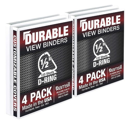 Samsill Durable ring binder Letter White