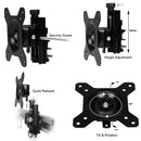 Siig CE-MT2111-S1 monitor mount / stand 27" Black, Gray Desk