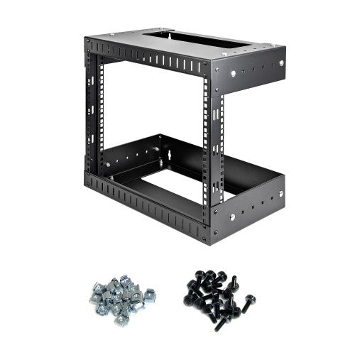 StarTech.com RK812WALLOA rack cabinet 8U Wall mounted rack Black