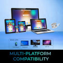 Adesso Xtream T6 Headset Wireless Ear-hook Calls/Music USB Type-C Bluetooth White