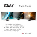 CLUB3D CSV-1564W100 laptop dock/port replicator Docking USB 3.2 Gen 1 (3.1 Gen 1) Type-C Black