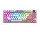 MSI FORGE GK600 TKL WIRELESS VIOLET keyboard Gaming USB + Bluetooth QWERTY Spanish Pink, Violet, White