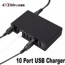 4XEM 4XPOWER10USB mobile device charger Black Indoor