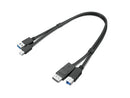 Lenovo 4X91D11453 USB cable USB 3.2 Gen 1 (3.1 Gen 1) 16.9" (0.43 m) USB A USB B Black