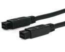 StarTech.com 10 ft 1394b Firewire Cable 9-9 Pin M-M 120.1" (3.05 m) Black
