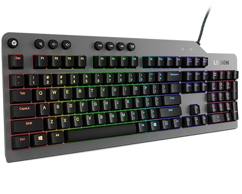 Lenovo Legion K500 keyboard Gaming USB QWERTY US English Black, Gray
