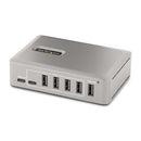 StarTech.com 10G8A2CS-USB-C-HUB interface hub USB 3.2 Gen 2 (3.1 Gen 2) Type-C 10000 Mbit/s Gray
