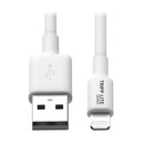 Tripp Lite M100-010-WH lightning cable 9.45" (0.24 m) White