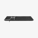 Macally UCZKEYHUBACSG keyboard Home/Office USB QWERTY English Black, Gray