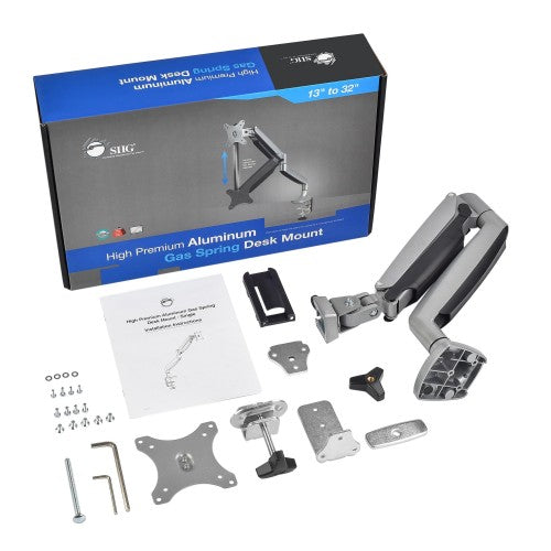 Siig CE-MT2D12-S1 monitor mount / stand 32" Silver Desk