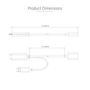 StarTech.com 128-HDMI-DISPLAYPORT video cable adapter 11.8" (0.3 m) HDMI Type A (Standard) Black, Gray