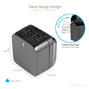 StarTech.com USB2PACBK mobile device charger Mobile phone, Smartphone, Tablet Black AC Indoor