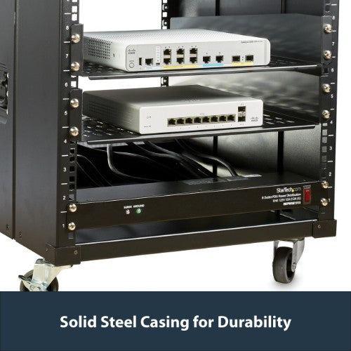 StarTech.com RKPW081915 power distribution unit (PDU) 8 AC outlet(s) 1U Black